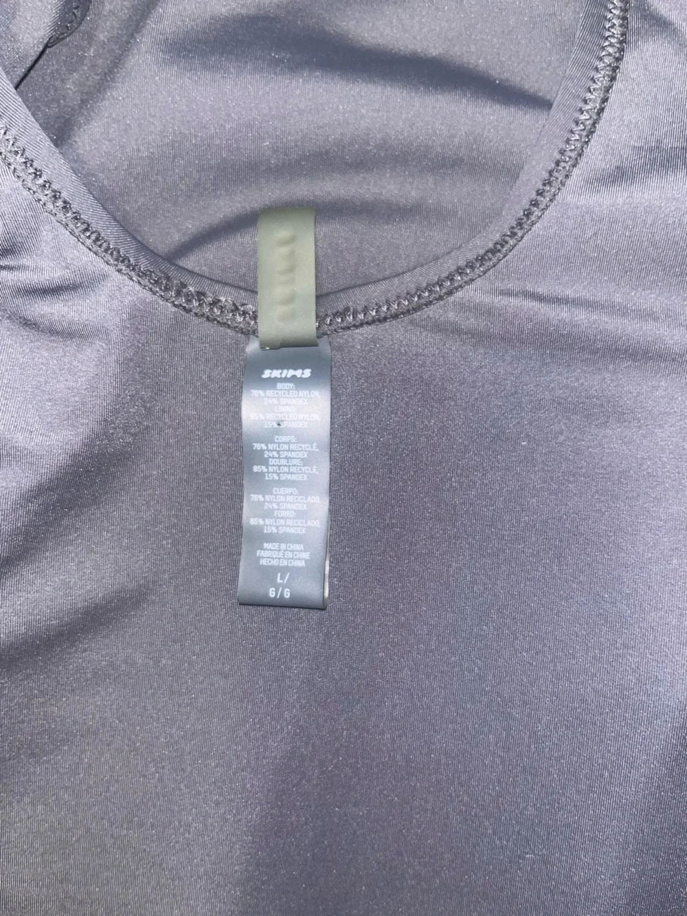 SKIMS One-Piece Swim Suit in Gunmetal